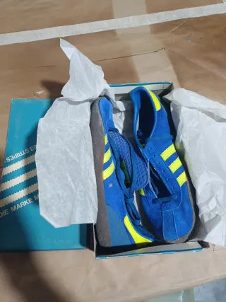 Zapatillas Adidas Running Azul y Amarillo