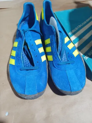 Zapatillas Adidas Running Azul y Amarillo