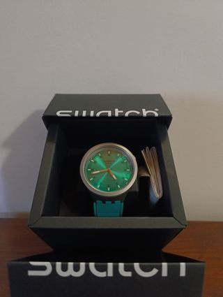 Swatch Big Bold Aqua Shimmer – Acciaio & Silicone