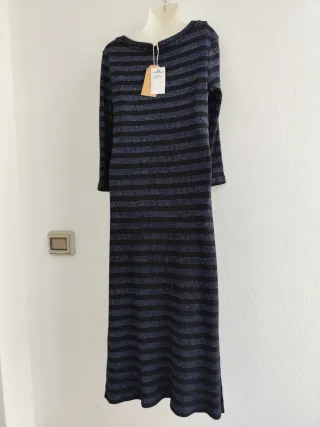 Vestido largo Springfield rayas con etiquetas.