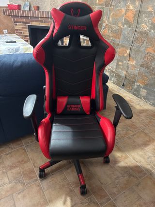 Silla Gamer Stinger Negra y Roja