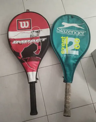 2 Raquetas de Tenis Wilson y Slazenger