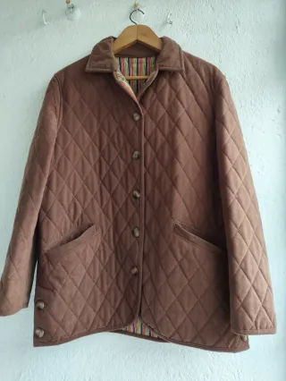 Chaqueta acolchada marrón