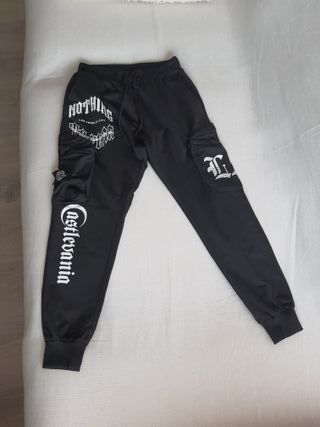Pantalón de chándal negro talla S