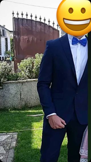 Traje de chaqueta azul hombre