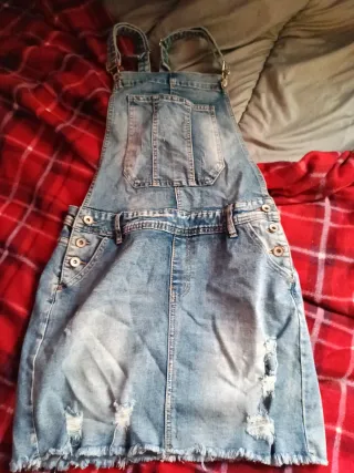 Peto vaquero mujer falda