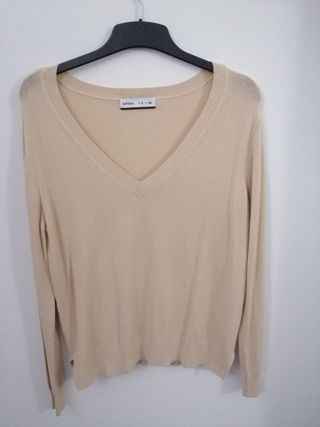 Jersey Lefties Beige cuello pico Talla S