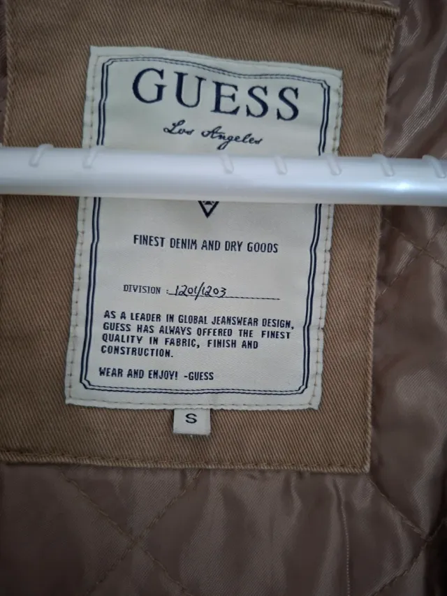 Parka Guess Beige Mujer