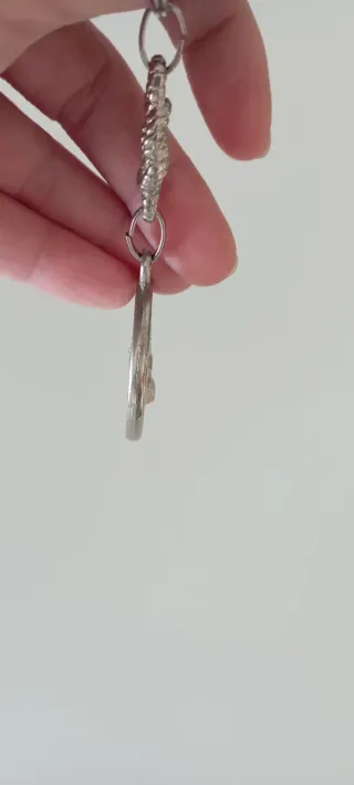 Llavero conmemorativo Cristóbal Colón baño plata