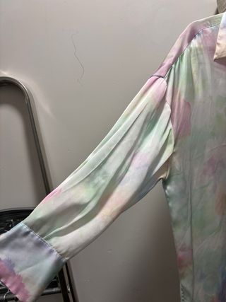 Camisa oversize Zara estampado pastel