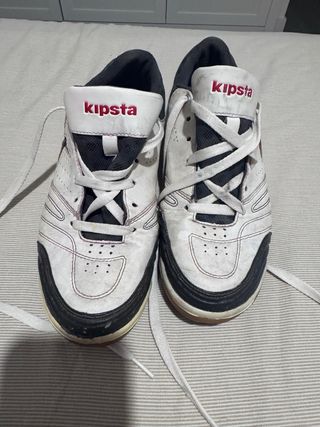 Zapatillas de fútbol sala Kipsta blancas