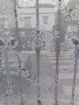 Cortinas de encaje blancas