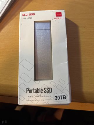 Carcasa M.2 SSD 30TB USB 3.1 Tipo-C