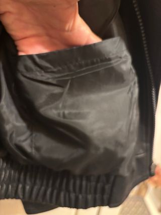 Chaqueta Biker Oversize Negra