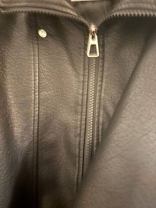 Chaqueta Biker Oversize Negra