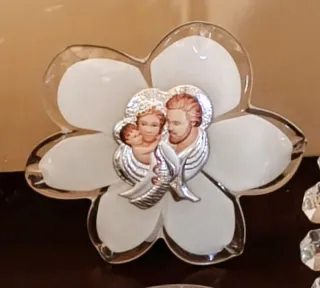  Madonna Bambino Cristalli