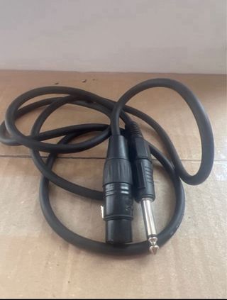 Lote de 2 Cables Jack a XLR Hembra Negro