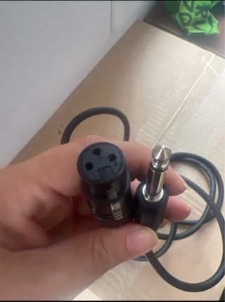 Lote de 2 Cables Jack a XLR Hembra Negro