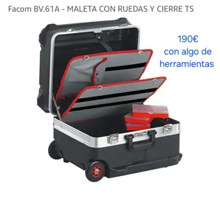 Maleta Facom BV.61A con ruedas y cierre TS