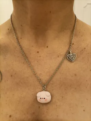 Collana maialino artigianale