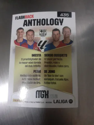 Carta Panini FC Barcelona Flashback Anthology
