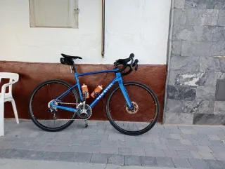 Bicicleta de carretera Van Rysel azul