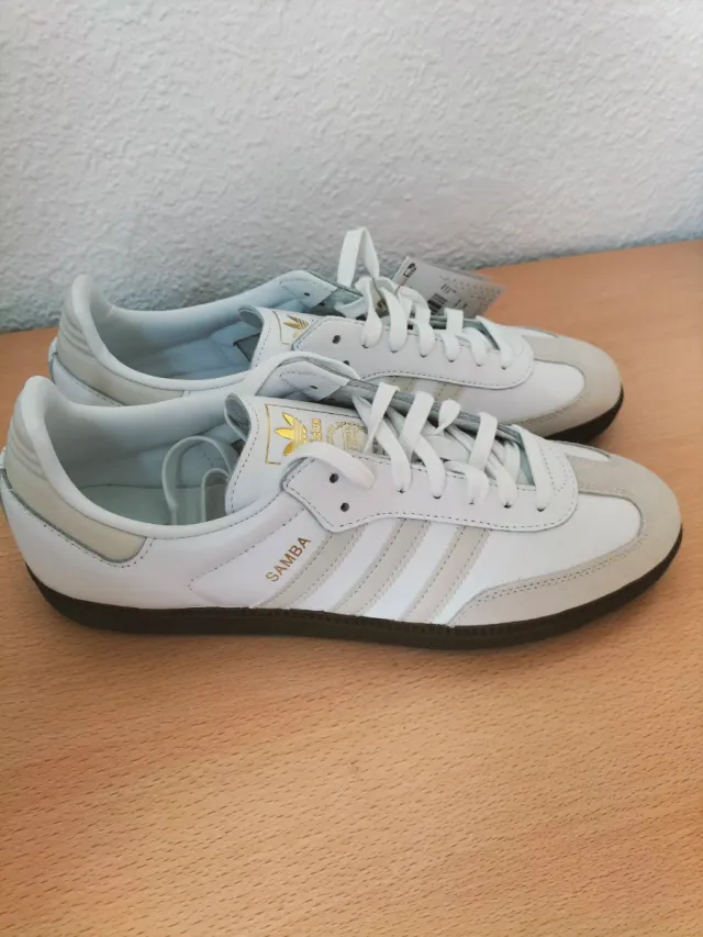 Adidas Samba OG Beige y Doradas Talla 45