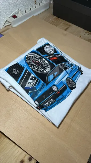 Camiseta Volkswagen Golf Diseño Coche Azul