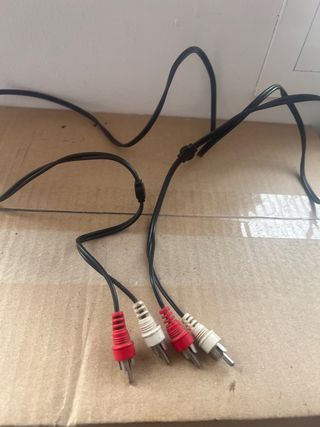 Cable Doble RCA Macho-Macho Negro
