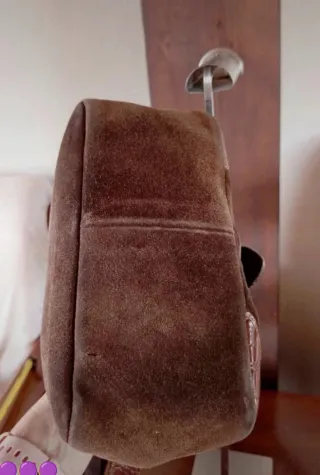 Borsa Vintage Pelle e Camoscio Marrone