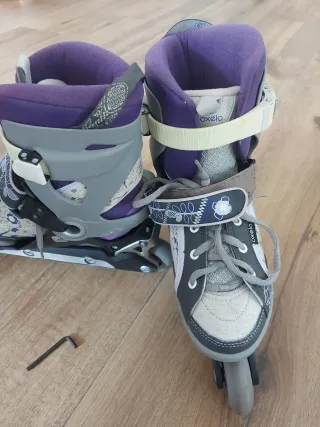 Patines Oxelo Jr con bolso y protecciones
