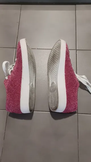 Zapatillas Lefties Purpurina Rosa Talla 36