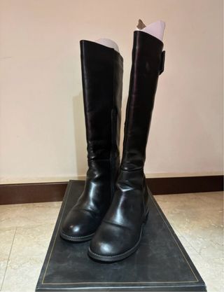 Stivali alti neri tacco interno tg 37