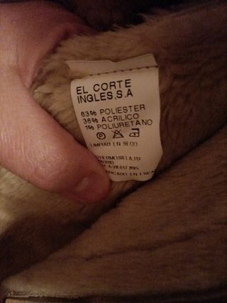 Abrigo piel vuelta Arco Iris talla 38