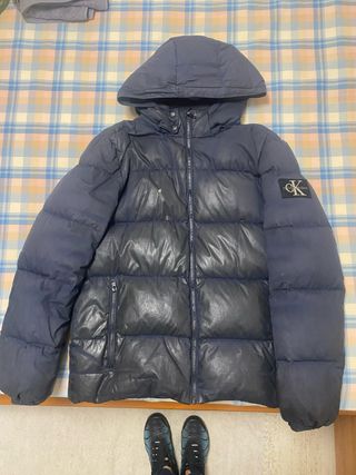 Abrigo Calvin Klein Negro/Azul