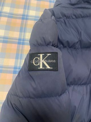 Abrigo Calvin Klein Negro/Azul
