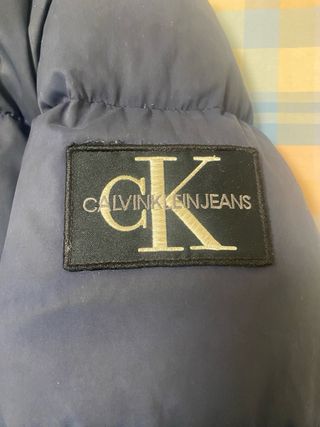Abrigo Calvin Klein Negro/Azul