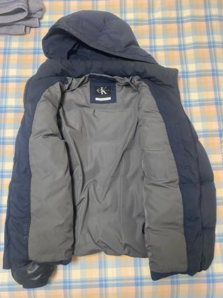Abrigo Calvin Klein Negro/Azul