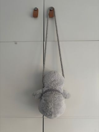Bolso peluche pingüino niña
