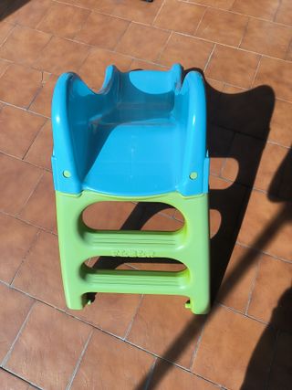 Tobogán infantil azul y verde
