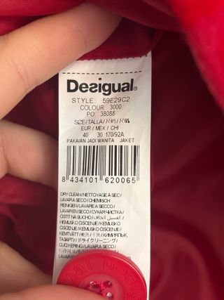 Cappotto Desigual Rosso