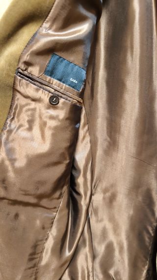 Americana Zara Marrón Terciopelo