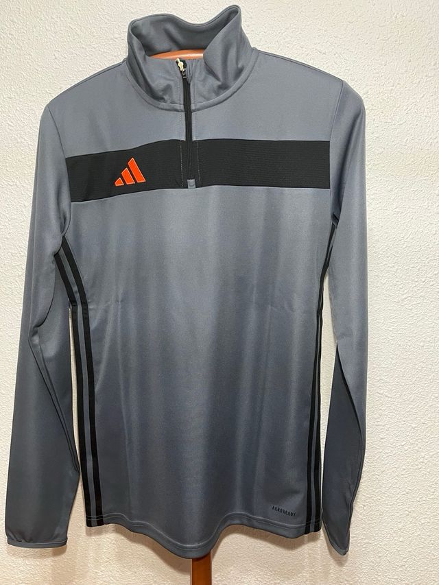 Sudadera Adidas Gris y Negra Nueva