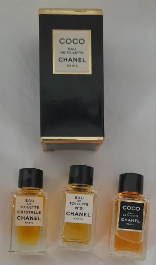 Miniaturas Chanel Coco, N°5, Cristalle