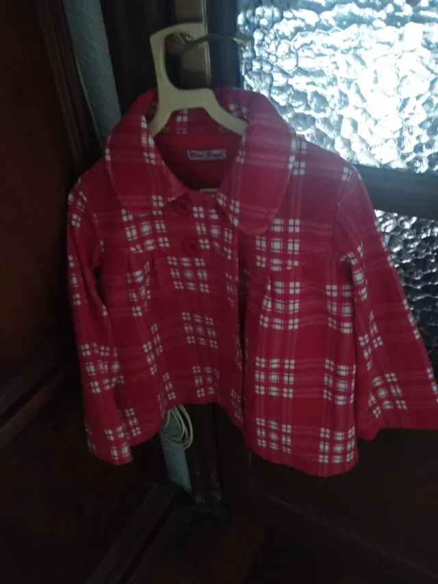 Chaqueta de cuadros rosa