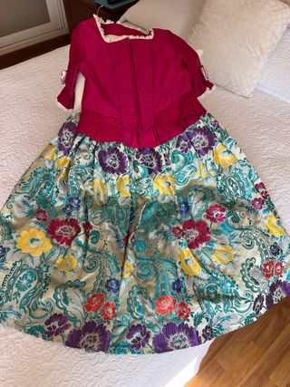 Falda infantil alicantina multicolor