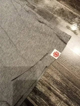 Camiseta gris Element unisex talla 14 años 