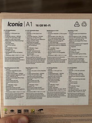 Tablet Acer Iconia A1 Nero