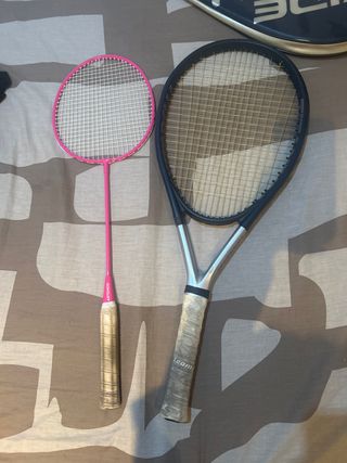 Lote Raquetas Bádminton y Tenis