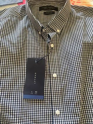 Camisa cuadros LEFTMAN COLLECTION Talla L